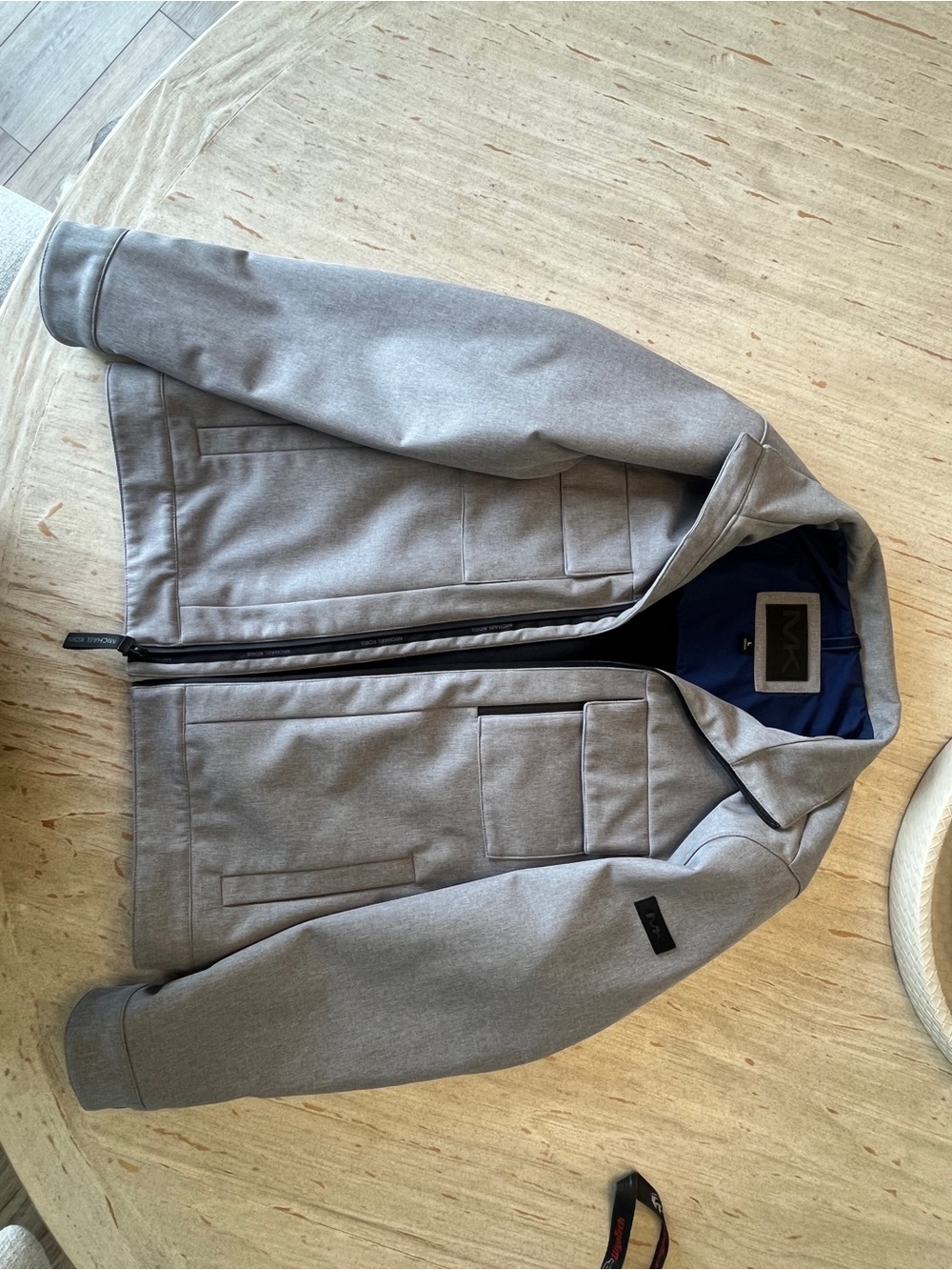 Michael Kors Men's Light Gray lightweight field/ utility Jacket